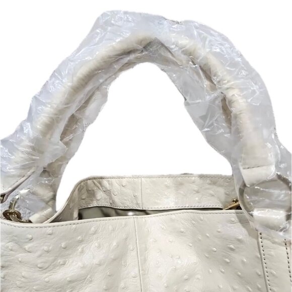 SALE ~ GILI Roma Ostrich Embossed Leather Tote Crossbody Bag Weekend  NWT - Picture 11 of 13